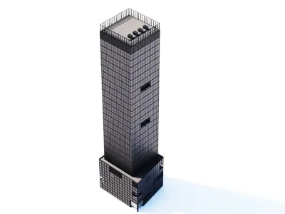 55 Hudson Yards Building Low-poly 3D model