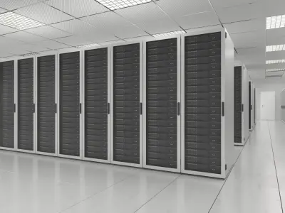 White Server Room 3D model