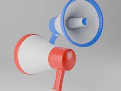 Megaphone 3D model