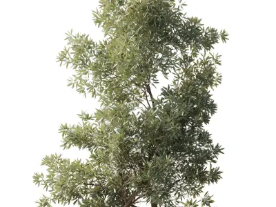 Urban Environment Urban Furniture Green Benches 24 3D model