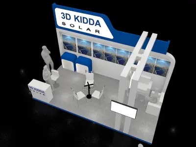 9mtr x 3mtr Exhibition stand 2019 Free 3D model