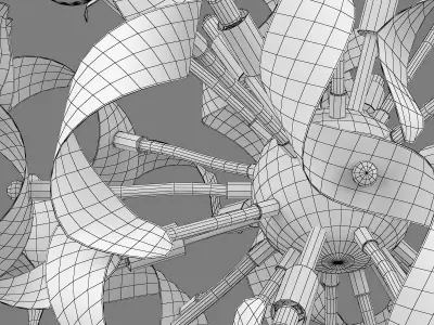 75412x Turbio Lightstar Hanging Chandelier 3D model