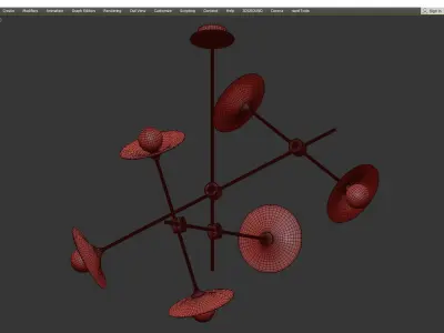 GORN NEW CHANDELIER Low-poly 3D model