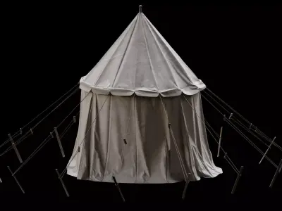 Medieval Tent 05 Low-poly 3D model