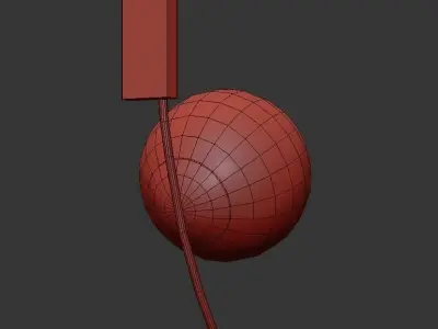 Grote wandlamp 3D model