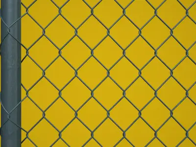 Fences  Tileable  4 types  Low-poly 3D model