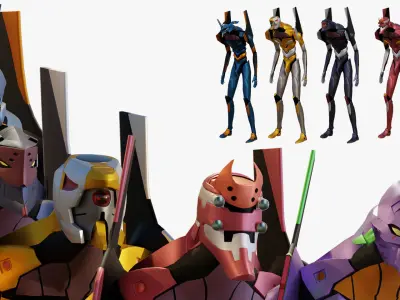 Rigged Units Eva Full Pack Neon Genesis Evangelion