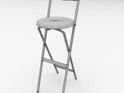 Bar Stool v2 3D model