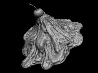 3D PRINTABLE PIE CREAM CHERRY KILLER KLOWNS FROM OUTER SPACE 3D print model