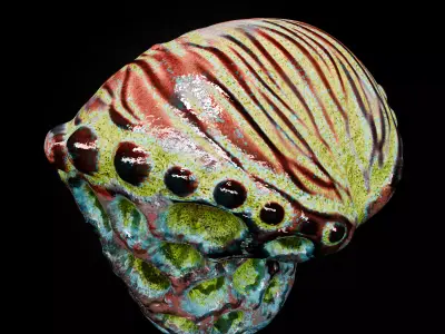 Alien Fungi Fruit Item Spooky PBR High Quality Plant Props Low-poly 3D model