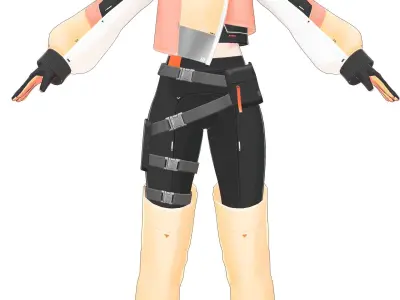 VTuber Low-poly 3D model