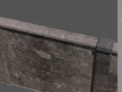 MODULAR WALLS FOR 3D COMPOSITIONS Low-poly 3D model