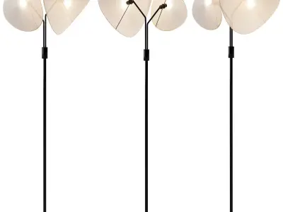 MANTA floor lamp with shade 3D model