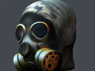 Helmet 3d model military combat Military Low-poly 3D model