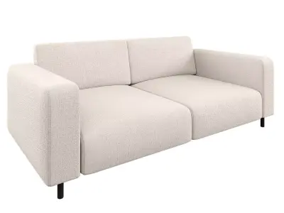 SOFA SYLVIA SEATER OFF WHITE 3D model