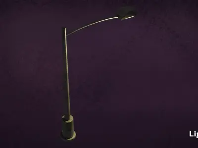 Lamp Street LightPost Series ModernUrbanLux LT1 N3 3D model