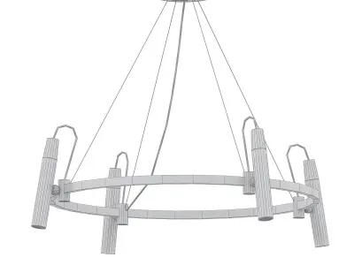 BECKY chandelier with four lights 3D model