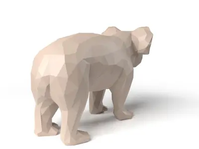 Koala Low Poligonal Low-poly 3D model