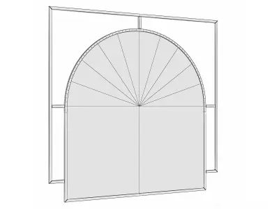 Mirror in a metal frame GZ-M1034 3D model