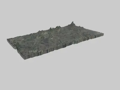 Quebec City Low-poly 3D model