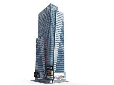  Times Square 24 Low Poly Building Bundle 