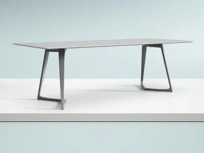 Twist Rectangular Dining Table 240 3D model