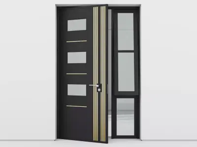 Aluminium door 283 3D model