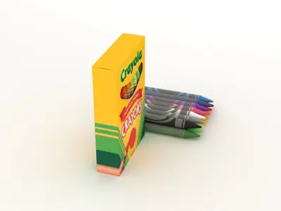 Crayons crayola 3D model