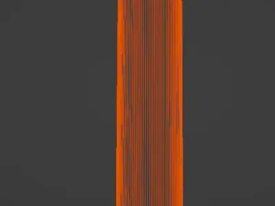 Sandstone Roman Column Low-poly 3D model