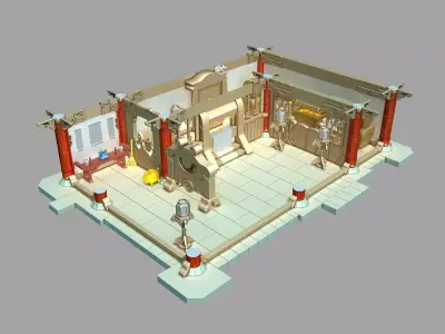 Gang Indoor - Intermediate Vault 3D model