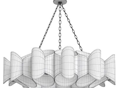 Hudson Valley Banks Chandelier Low-poly 3D model