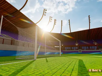 LYNN Family Stadium Louisville Low-poly 3D model