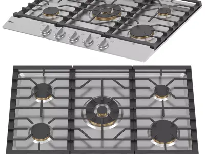 LG kitchen appliance collection 3D model