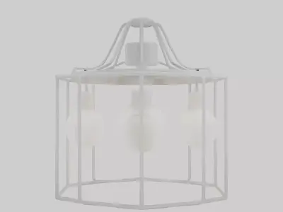 Hanging light fixture model Low-poly 3D model