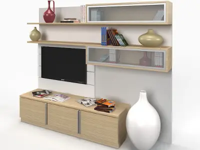 Tv Unit Free 3D model