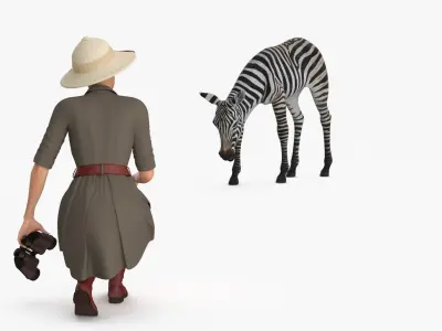  Explorer and Zebra Foal 