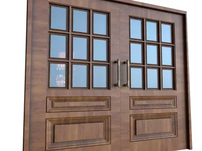 wooden door 3D model