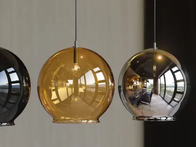 CAULDRON Pendant lamp By Mineheart 3D model