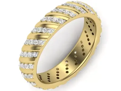 minimalist light weight ring 3dm render detail  3D print model