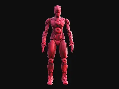 Cyberpunk Mecha 3D model