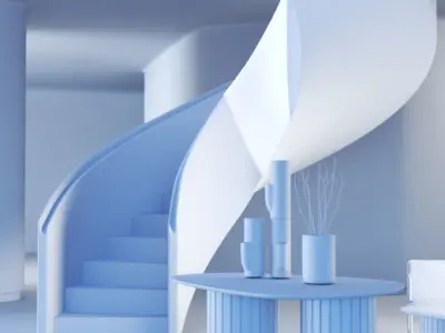 Lobby Scene 3D model