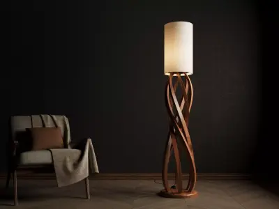 Modern Floor Lamp - Minimalist Lighting Solution 3D model