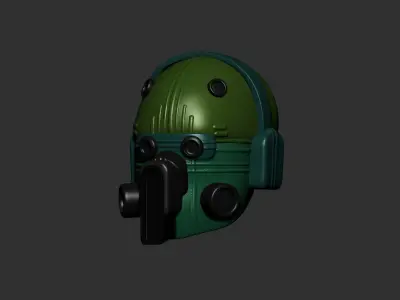 helmet high poly sculpt 3d printable  3D model 119