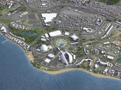 Adler Low-poly 3D model