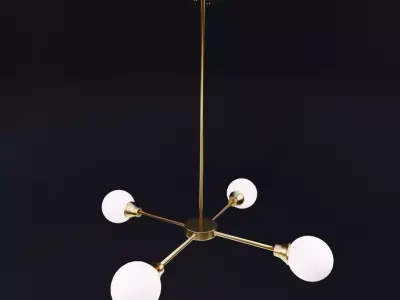 ceiling light lamp Low-poly 3D model