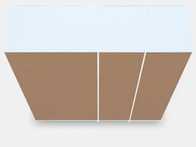 PAX  FLISBERGET Wardrobe Low-poly 3D model