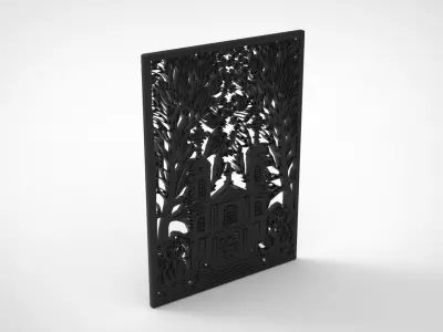 church 3d art filler 3D print model