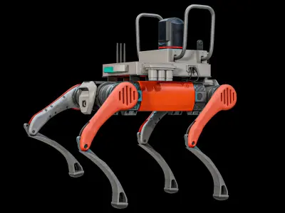  Firefighter Robot Unitree B2 Rescue Modification PBR 