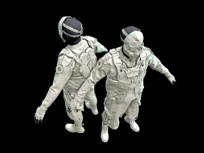 CyberPunk Man 3D model