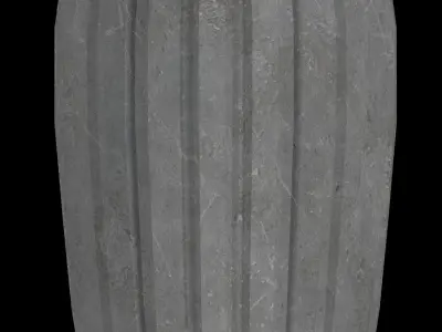 Trash can Low-poly 3D model